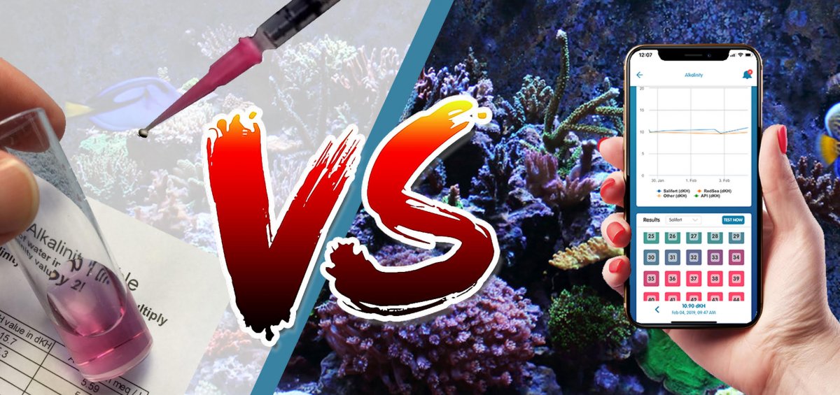 Manual vs digital testing reef tank
